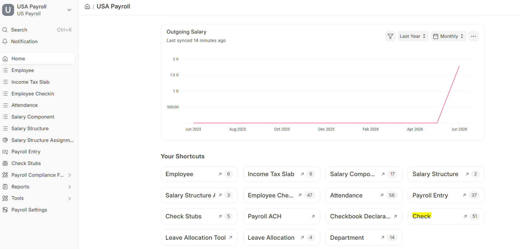 Check status view